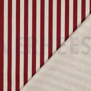COATED CANVAS LINNENLOOK STREPEN ROOD (thumbnail) #4