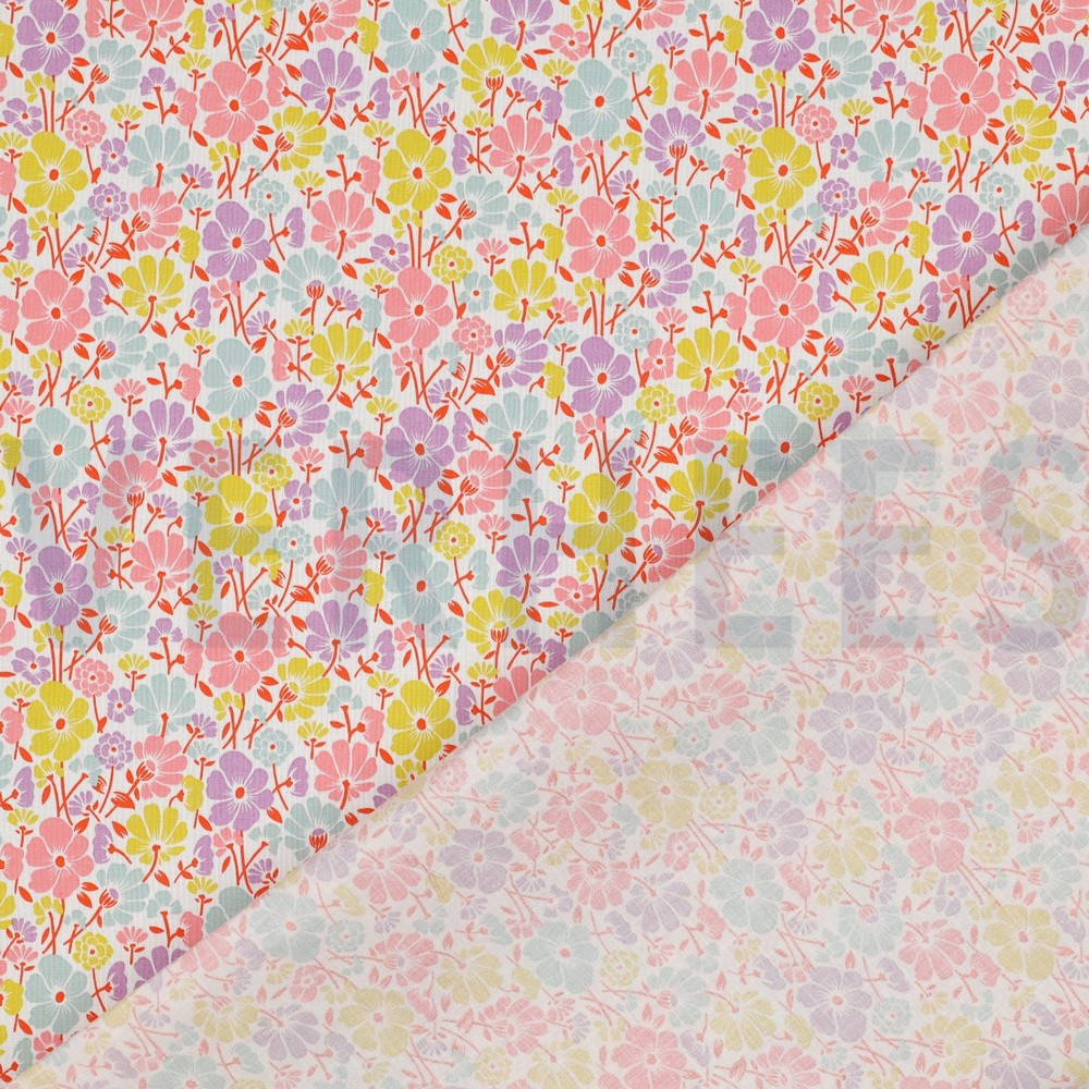 COATED COTTON FLOWERS WHITE #7