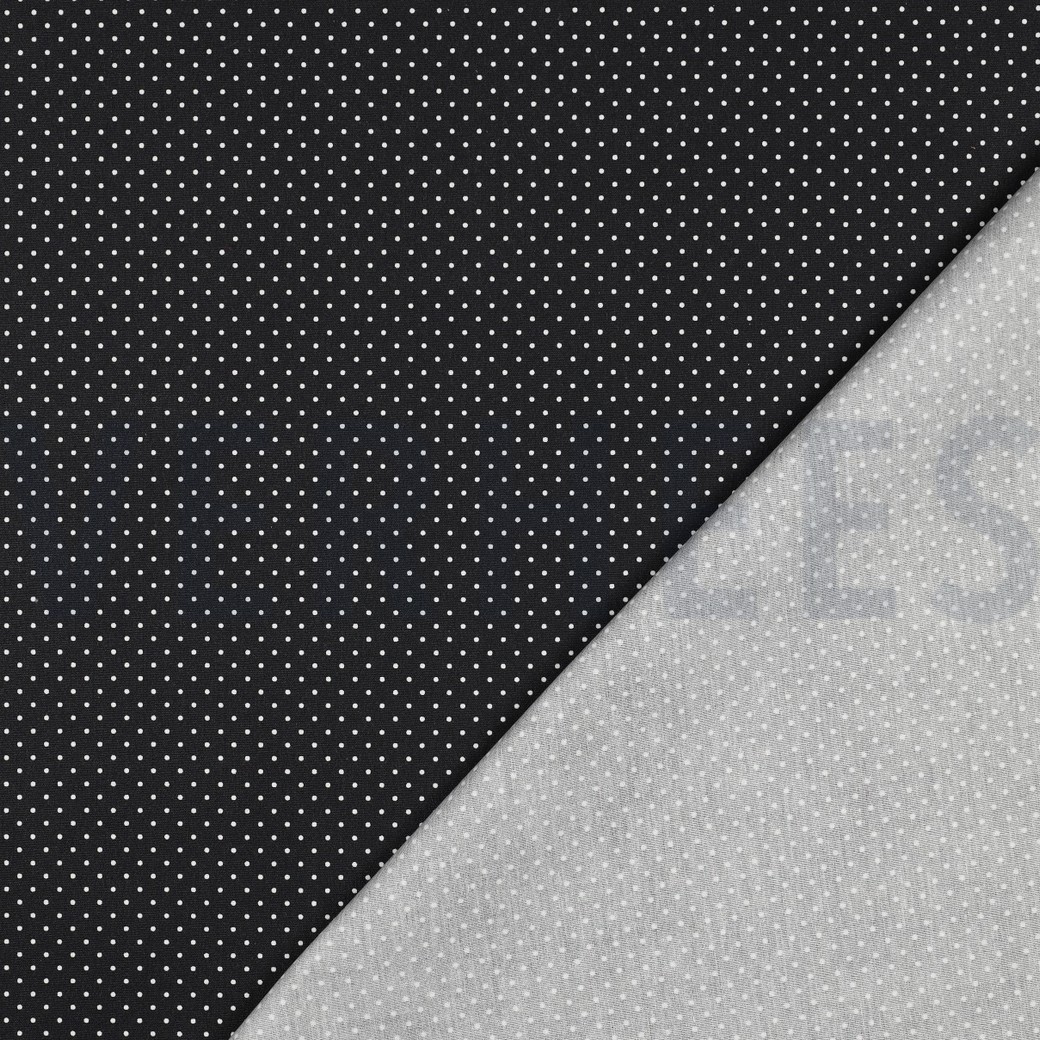 COTON ENDUIT PETITS POIS NOIR #7