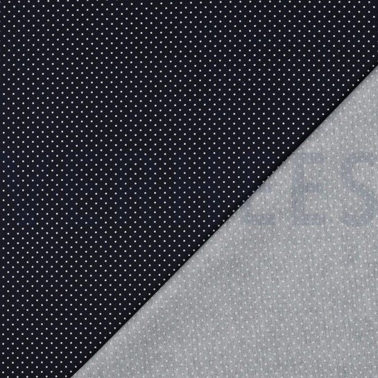 BESCHICHTETE BAUMWOLLE KLEINE PUNKTE MARINEBLAU #7