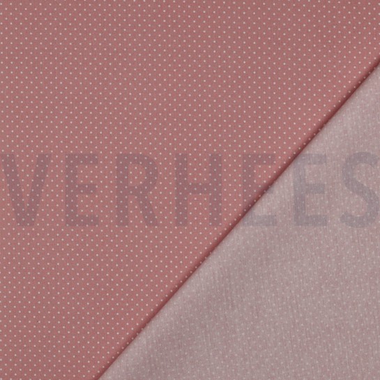 BESCHICHTETE BAUMWOLLE KLEINE PUNKTE ALTROSA #7