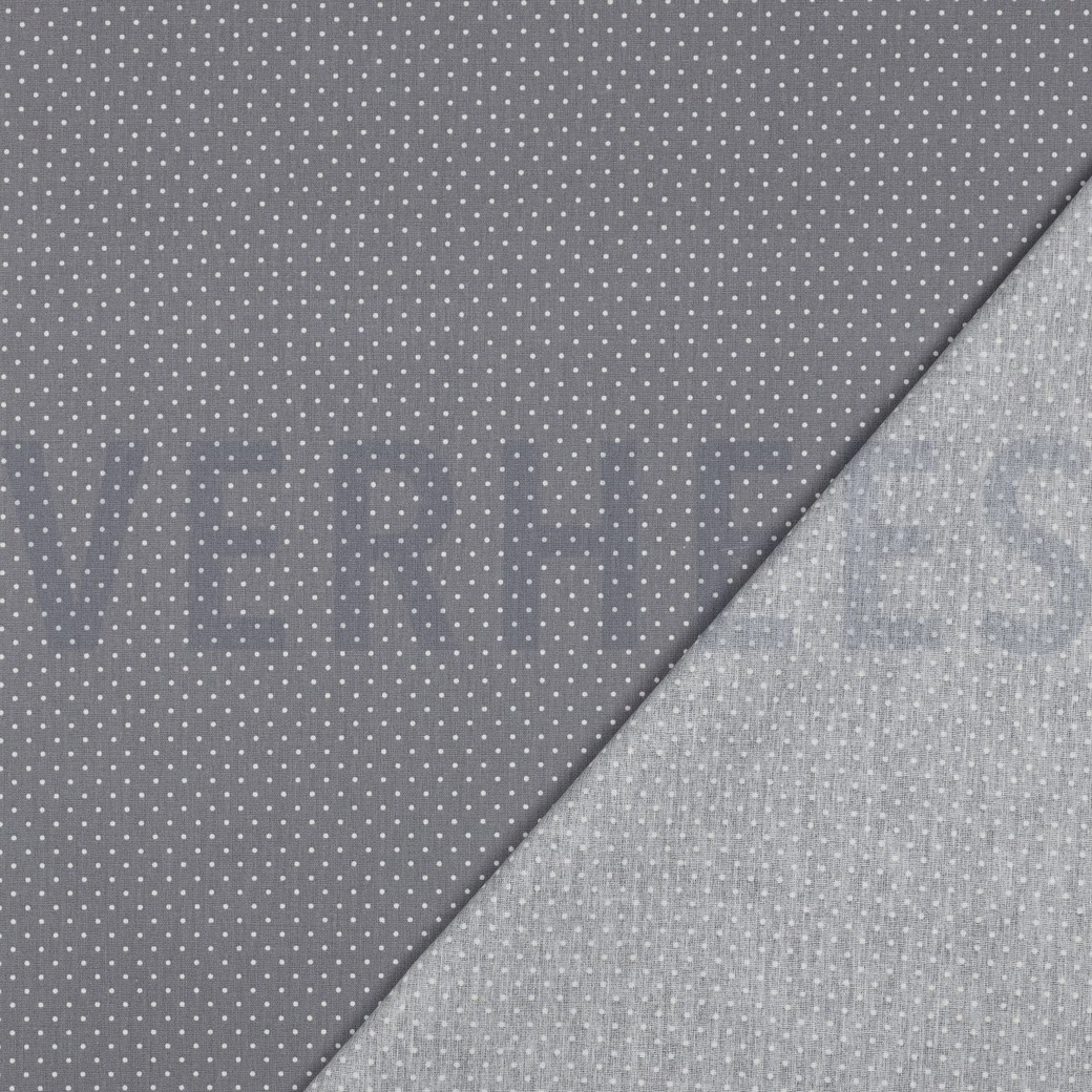 COATED COTTON PETIT DOTS GREY #7