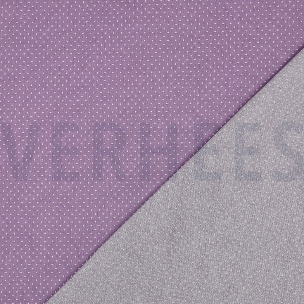 COATED COTTON PETIT DOTS LILAC #7