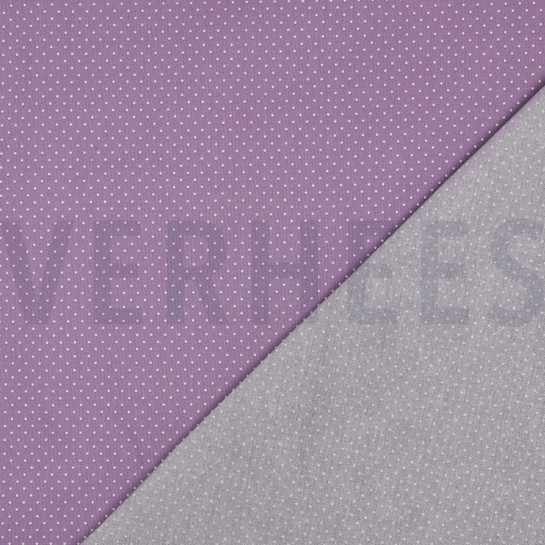 COTON ENDUIT PETITS POIS LILAS #7