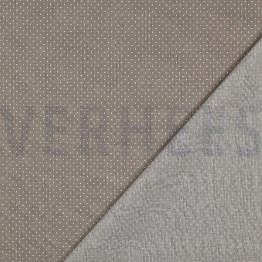 COATED COTTON PETIT DOTS SAND #7
