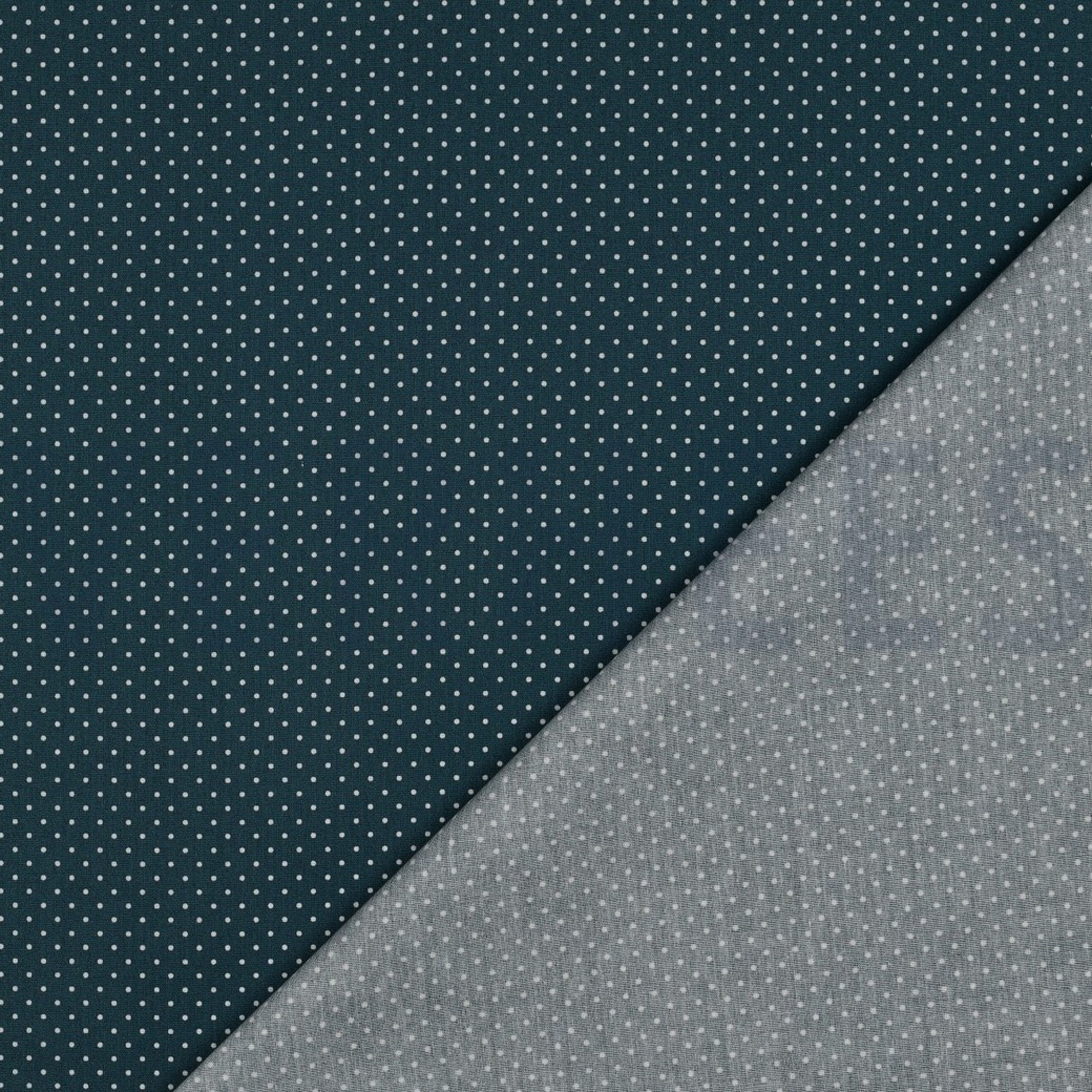 BESCHICHTETE BAUMWOLLE KLEINE PUNKTE PETROL (high resolution) #4