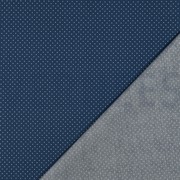 BESCHICHTETE BAUMWOLLE KLEINE PUNKTE JEANSBLAU (thumbnail) #4