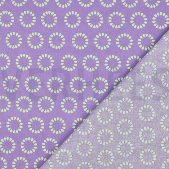 BESCHICHTETE BAUMWOLLE KREISE LAVENDEL #7