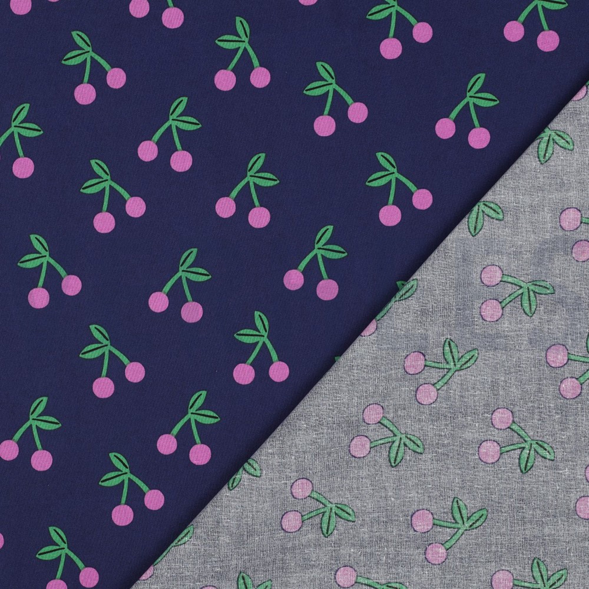 BESCHICHTETE BAUMWOLLE KIRSCHEN MARINEBLAU (high resolution) #4