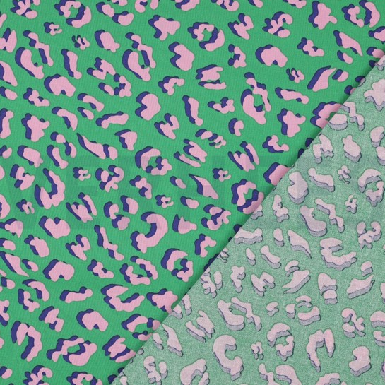 BESCHICHTETE BAUMWOLLE TIERHAUT GRÜN #7