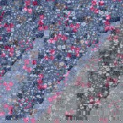 COTON ENDUIT FLEURS JEAN BLEU (thumbnail) #4