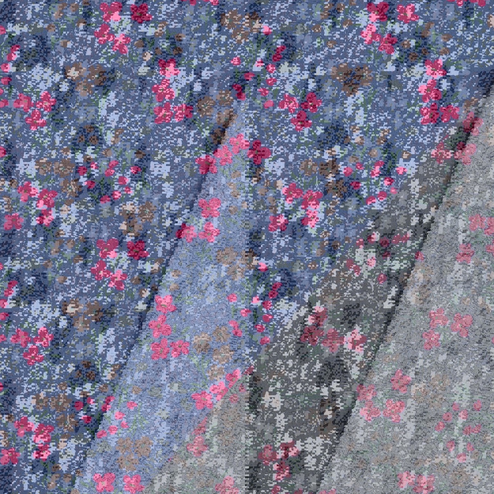 COTON ENDUIT FLEURS JEAN BLEU (high resolution) #4