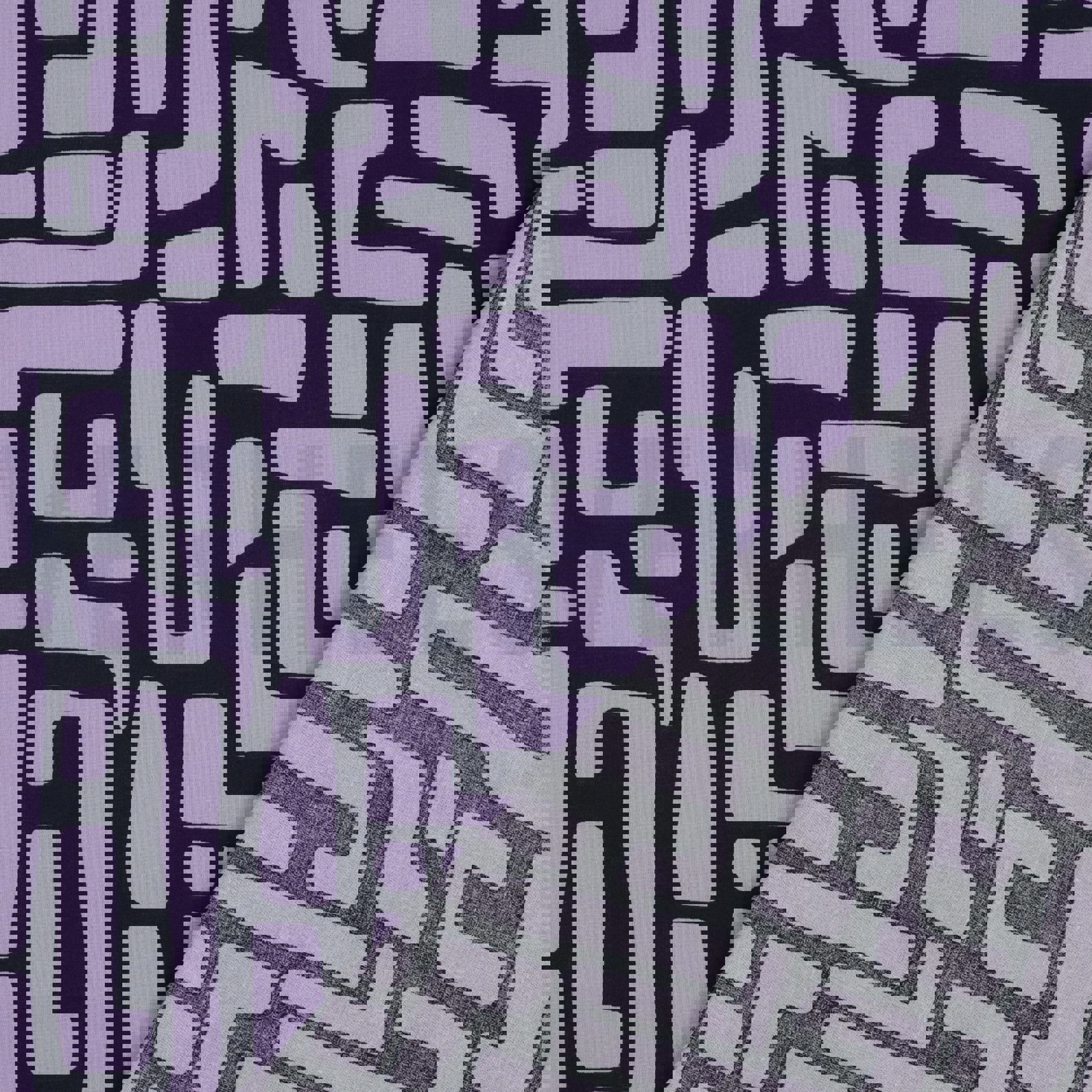 COTON ENDUIT ABSTRACT LAVANDE (high resolution) #4