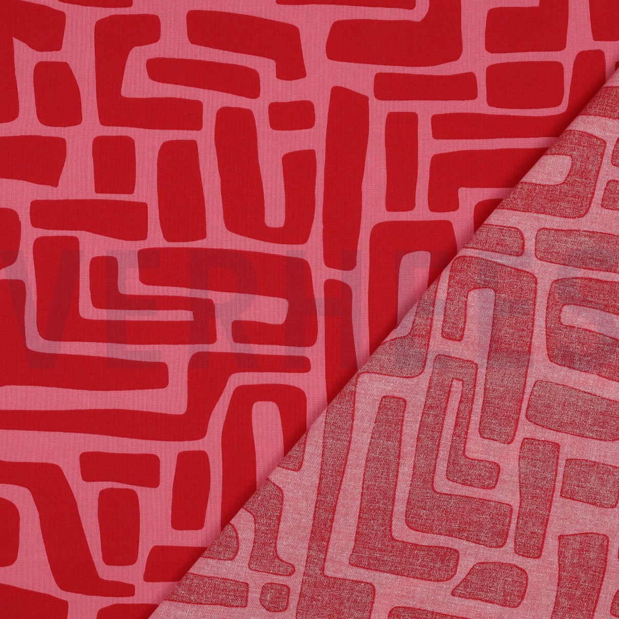 BESCHICHTETE BAUMWOLLE ABSTRACT ROT #7