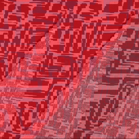 COATED COTTON ABSTRACT RED #7