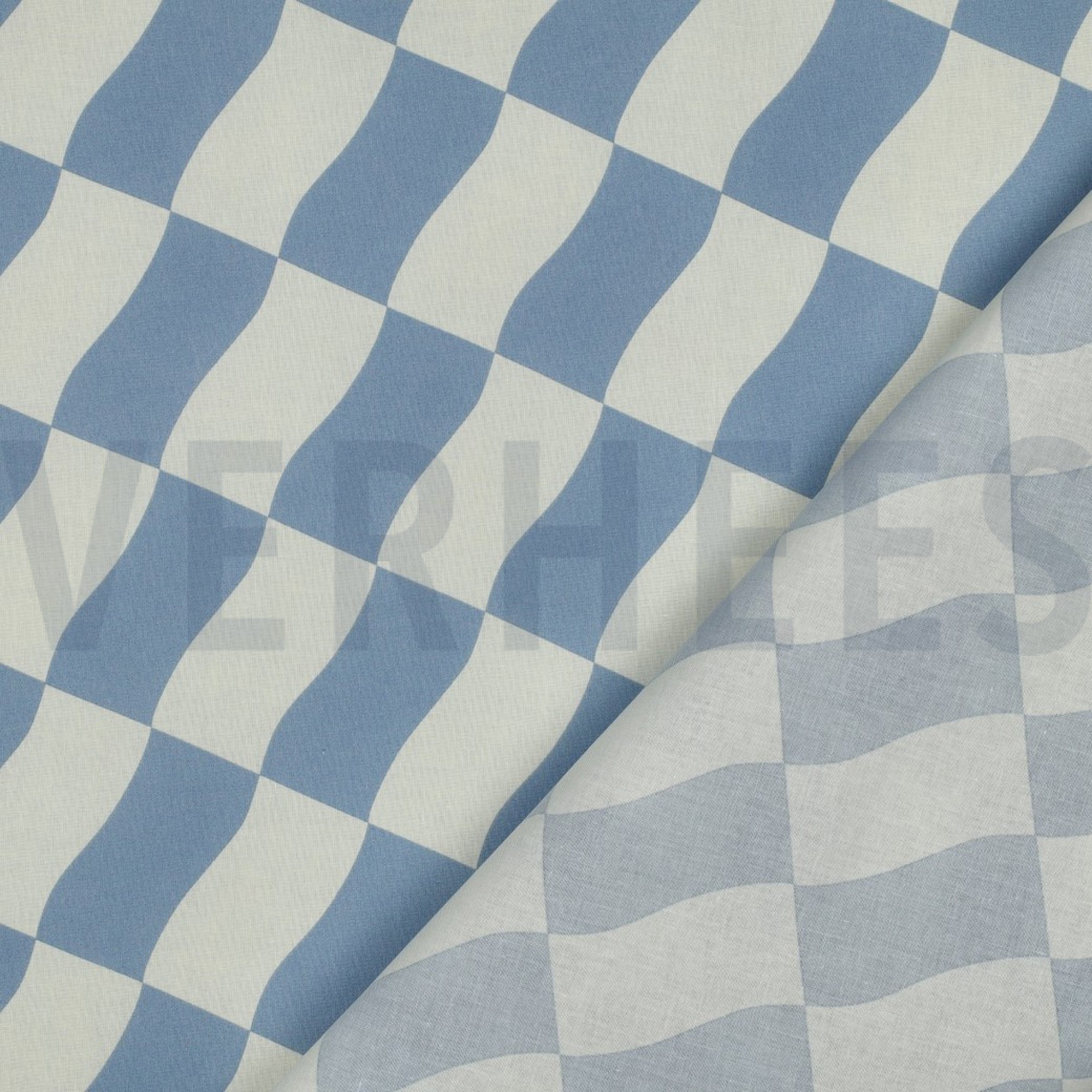 COTON ENDUIT CARREAUX BLEU (high resolution) #4
