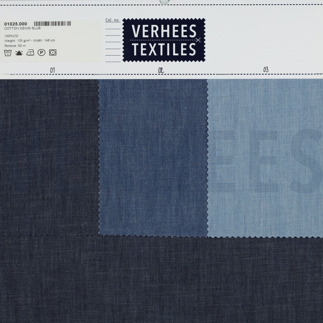 DENIM SLUB INDIGO BLAU #7