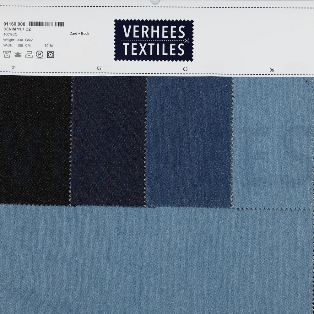 DENIM 11,7 OZ GEBLEEKT #7