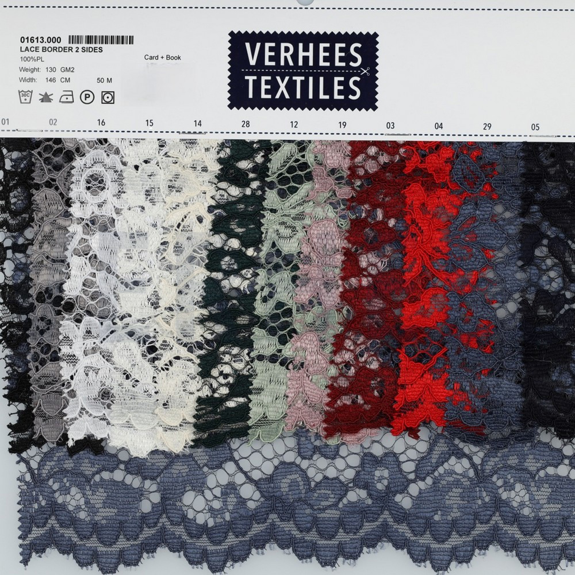 DENTELLE BORDURE FESTONNÉE BLEU COBALT (high resolution) #5