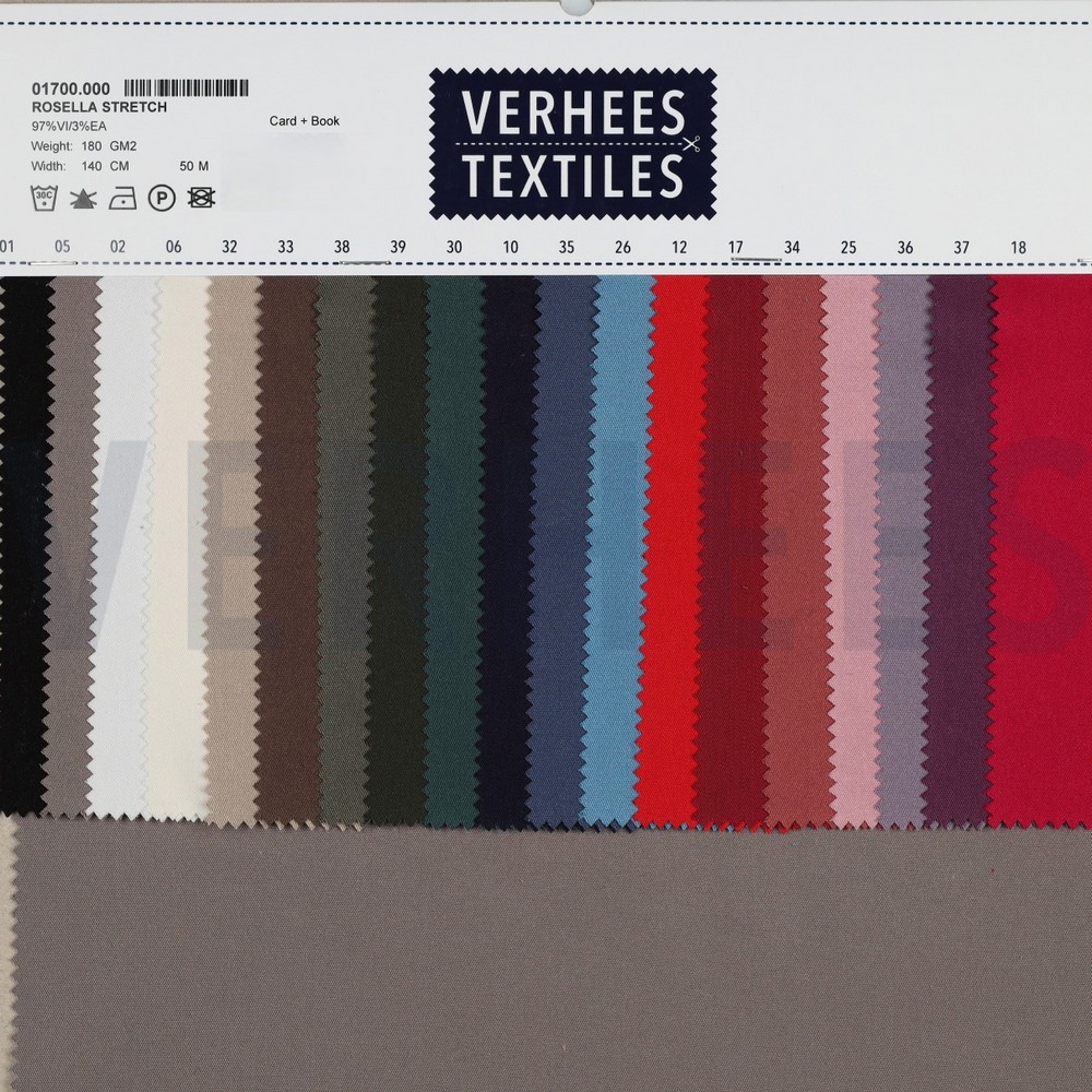 VISCOSE ROSELLA STRETCH KERSENROOD #7