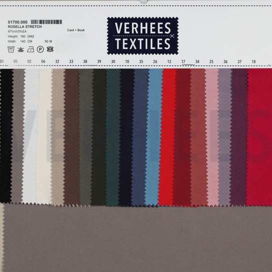 VISCOSE ROSELLA STRETCH DONKERGRIJS #7