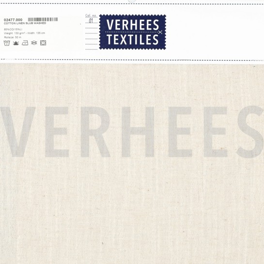 COTON LIN SLUB LAVÉ NATUREL #7