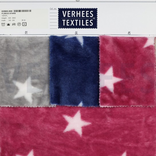 FLEECE STERREN BLAUW #7