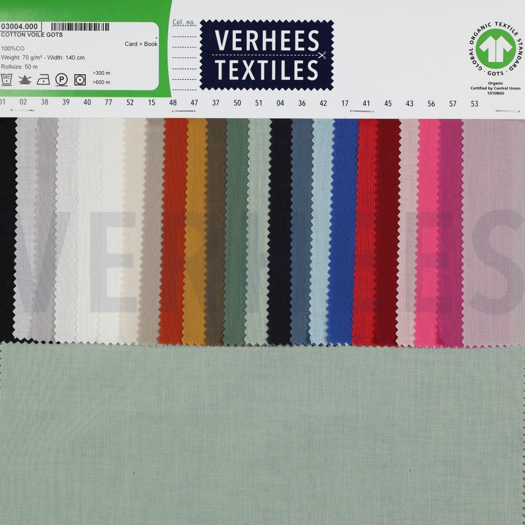COTTON VOILE GOTS GREY #7