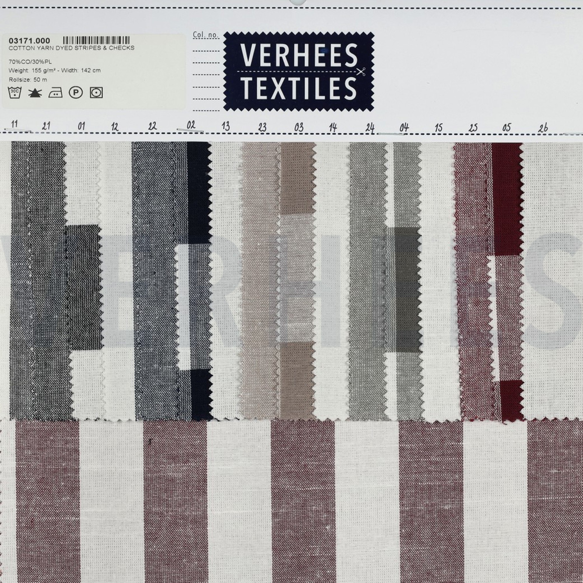 COTTON YARN DYED STRIPES & CHECKS SAGE (high resolution) #5