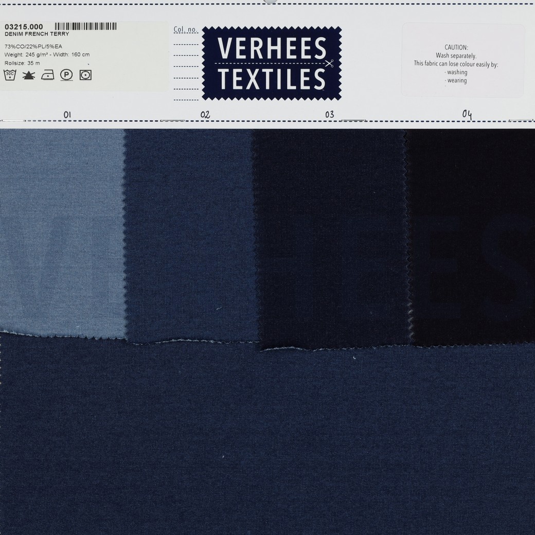 DENIM FRENCH TERRY BLEACHED #7