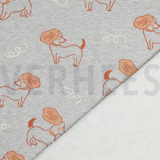 SWEAT MELIERT HUNDE HELLGRAU MELIERT #7