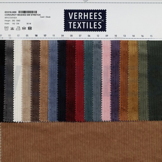 CORDUROY GEWASSEN 6W STRETCH GRIJS #7