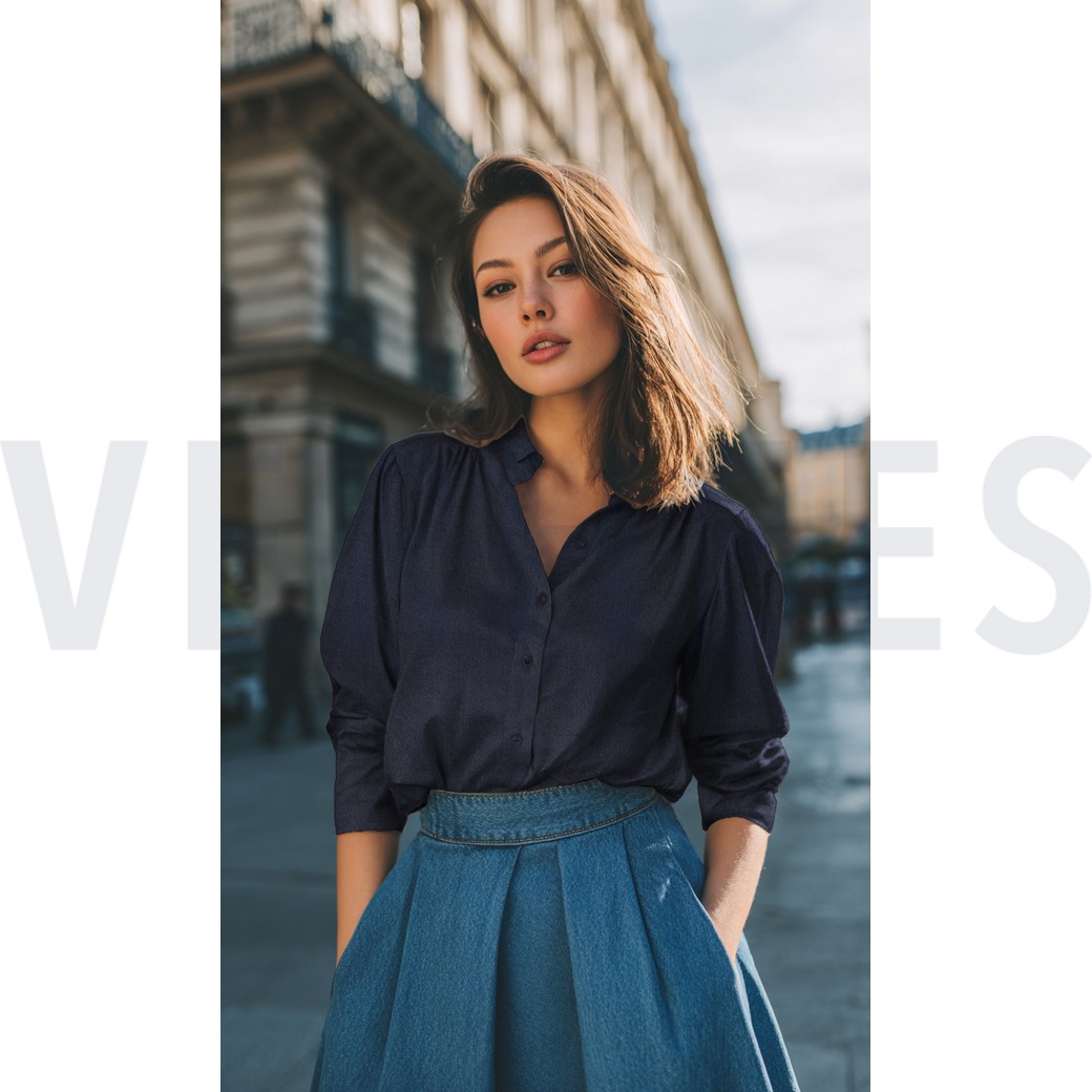 LYOCELL DENIM LICHTBLAUW #7