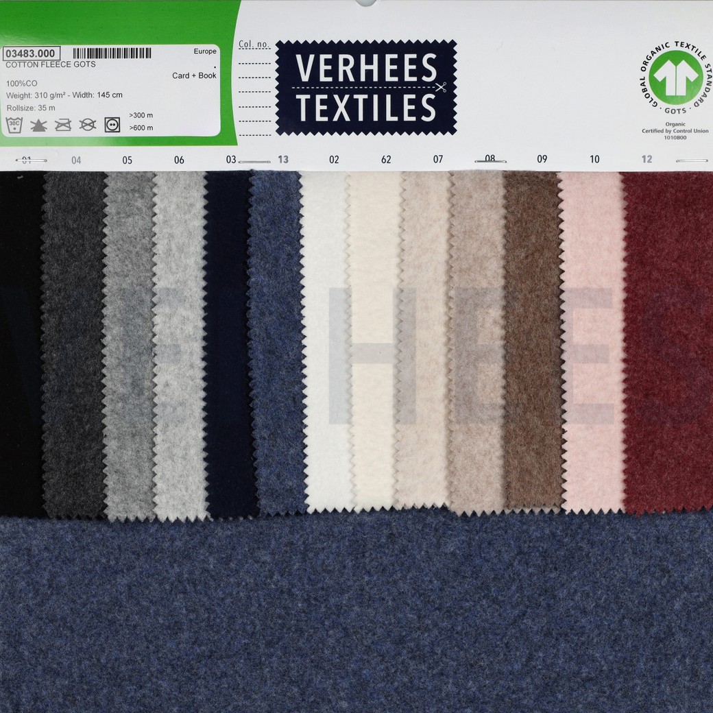 KATOENEN FLEECE GOTS ECRU #7