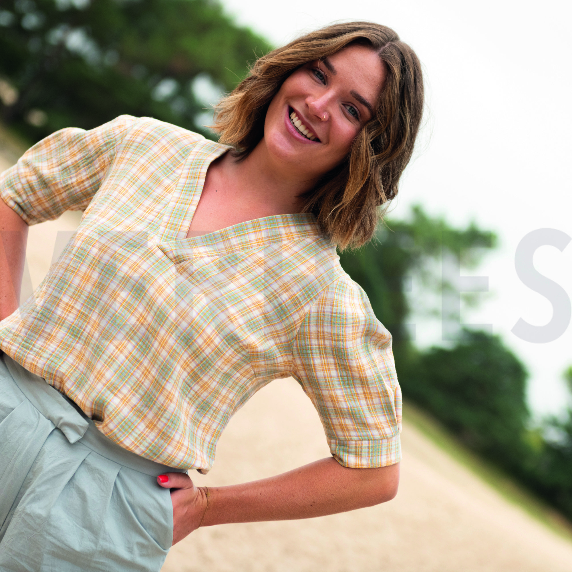 DOUBLE GAUZE GARENGEVERFD RUITEN MULTI (high resolution) #5