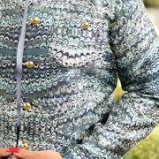 JACQUARD ABSTRACT LUREX PINE GREEN (thumbnail) #5