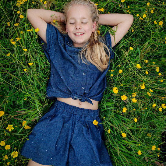 DENIM NIETEN DUNKELBLAU #7