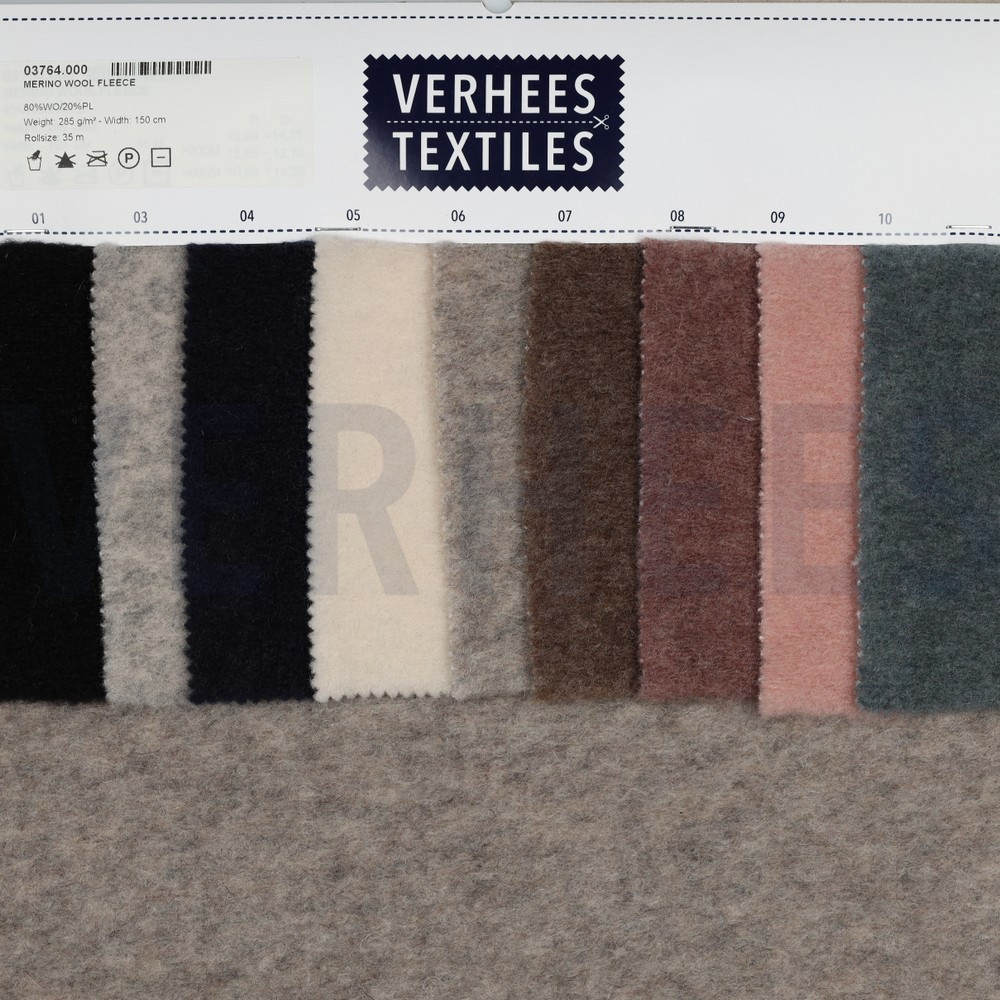 MERINO WOL FLEECE OUDBLAUW #7