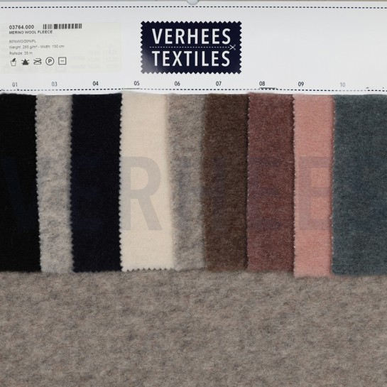 MERINO WOOL FLEECE BROWN #7