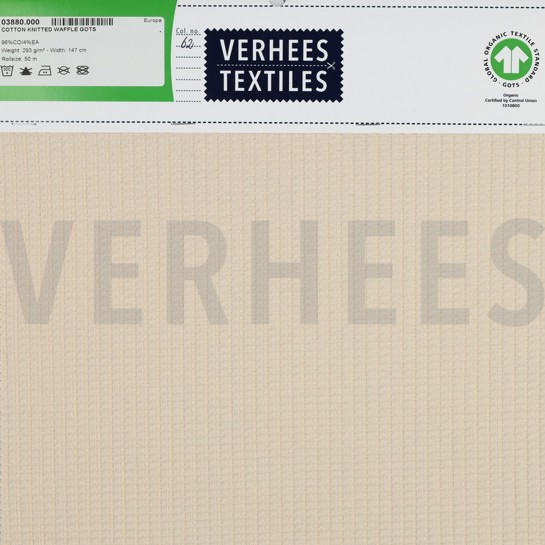 COTON MAILLÉ GAUFRÉ GOTS NATUREL #7