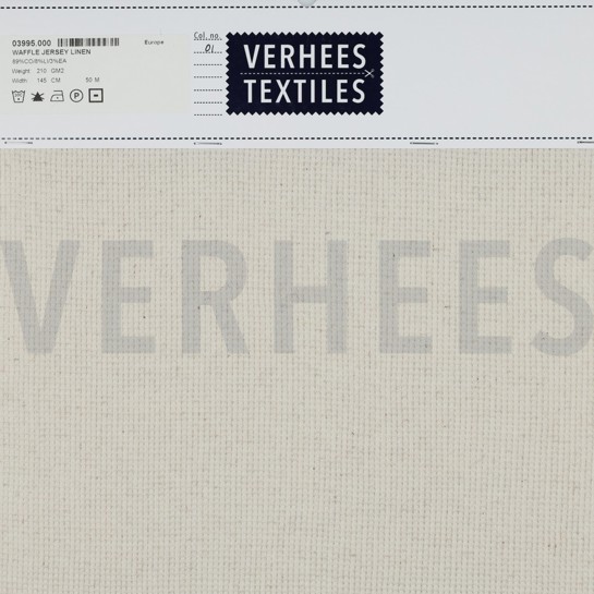 WAFELJERSEY LINNEN NATUREL #7