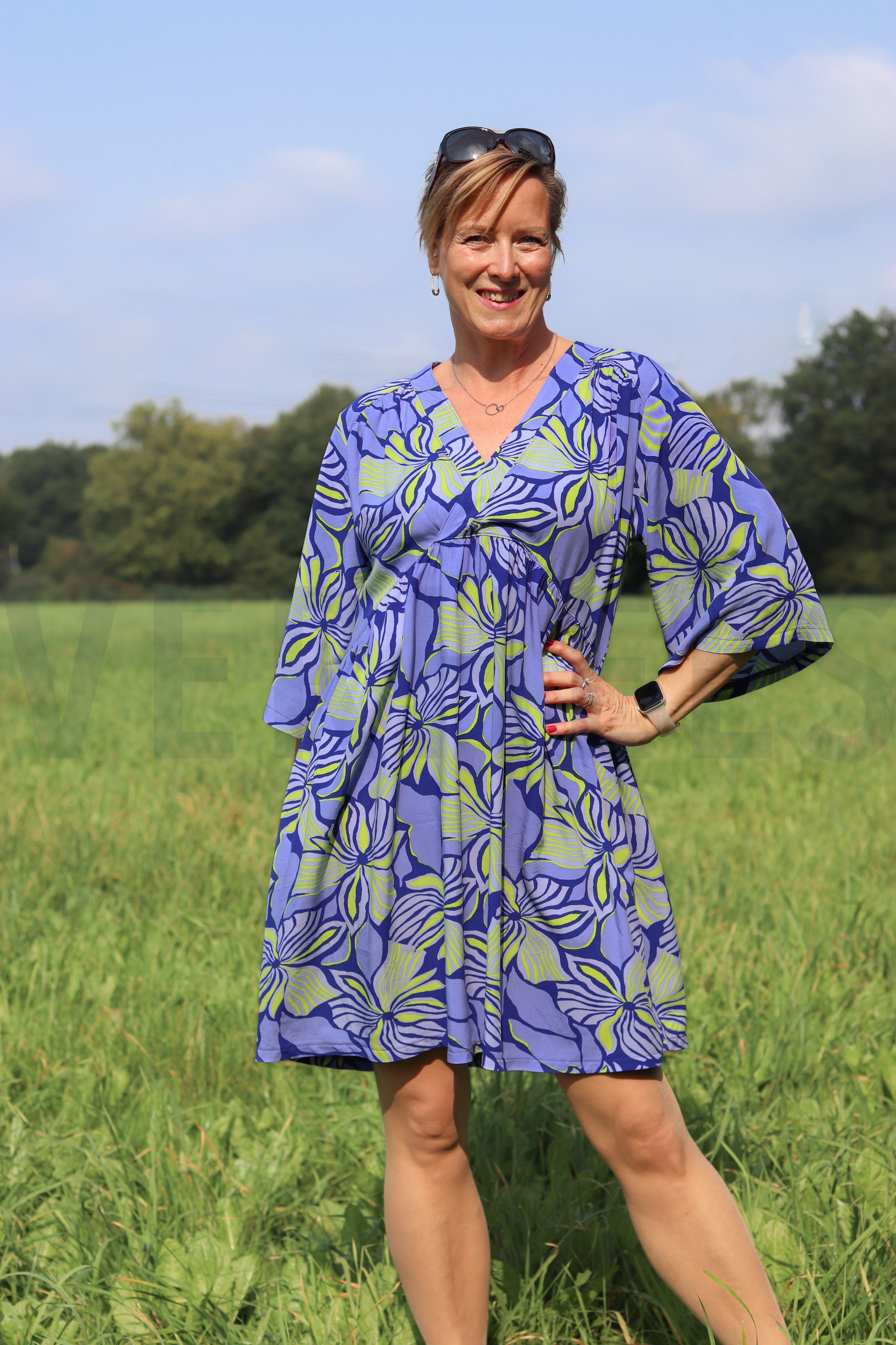 LENZING™ ECOVERO™ BLOEMEN LAVENDEL #7