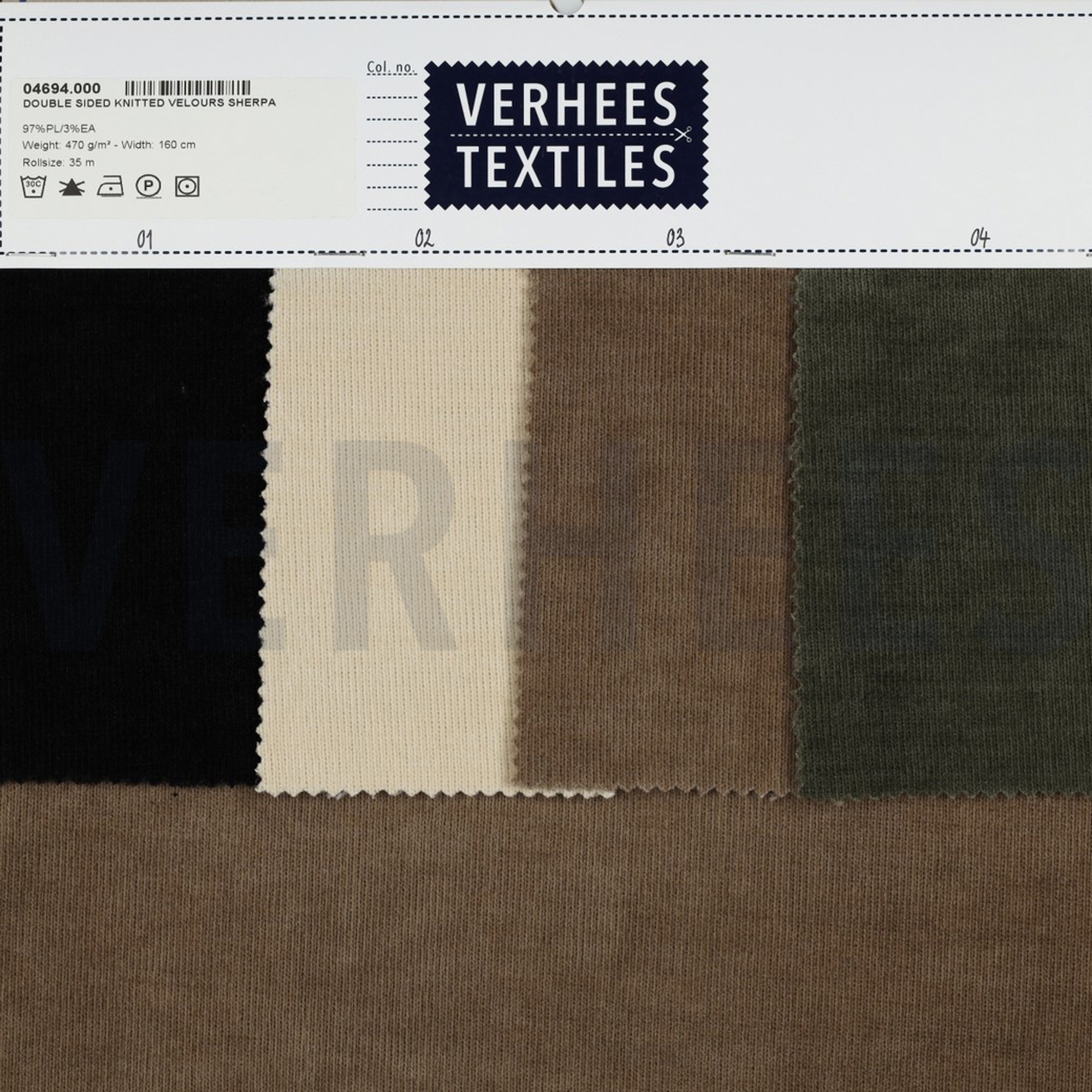 DOUBLE SIDED KNITTED VELOURS SHERPA ARMY GREEN (high resolution) #5