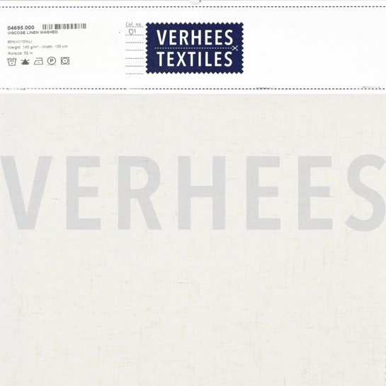 LIN VISCOSE LAVÉ NATUREL #7