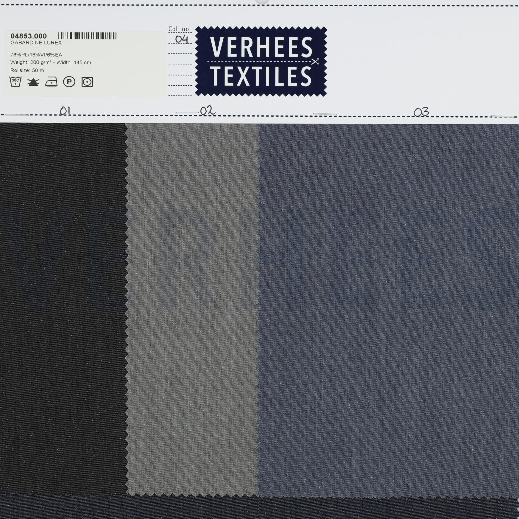 GABARDINE FOLIE JEANSBLAU MELIERT #7