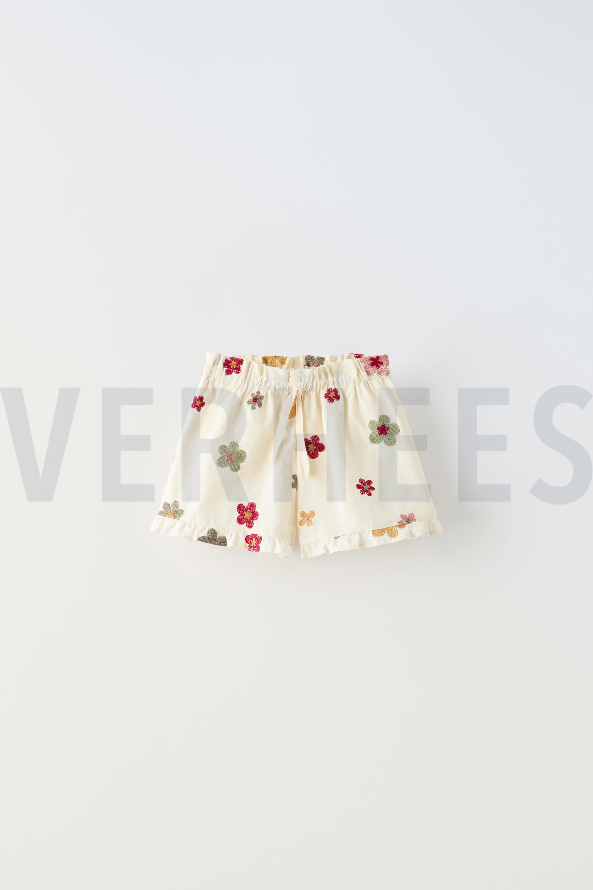 BAUMWOLLE VOILE STICKEREI BLUMEN SAND #7