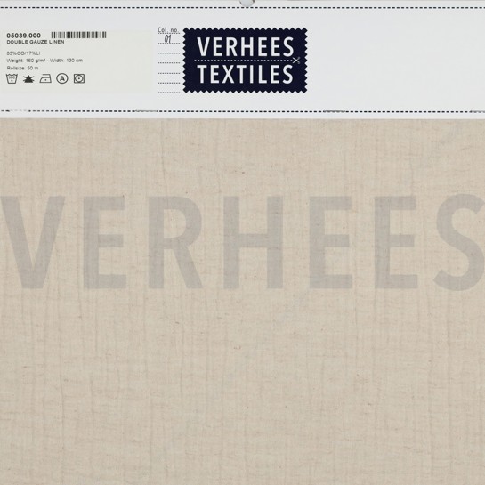 DOUBLE GAUZE LINNEN NATUREL #7