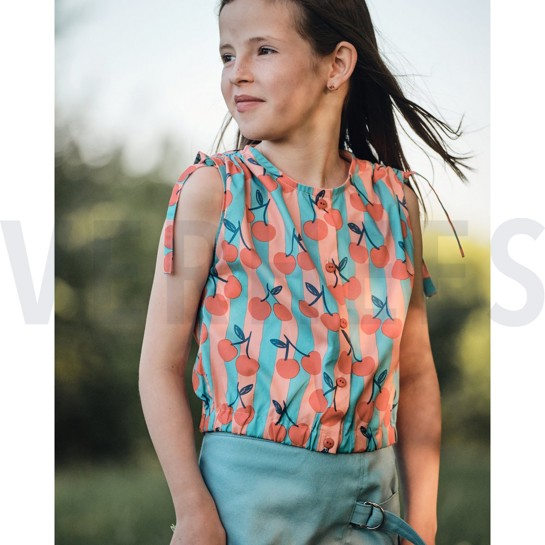 FINE POPLIN FRUIT PETROL #7