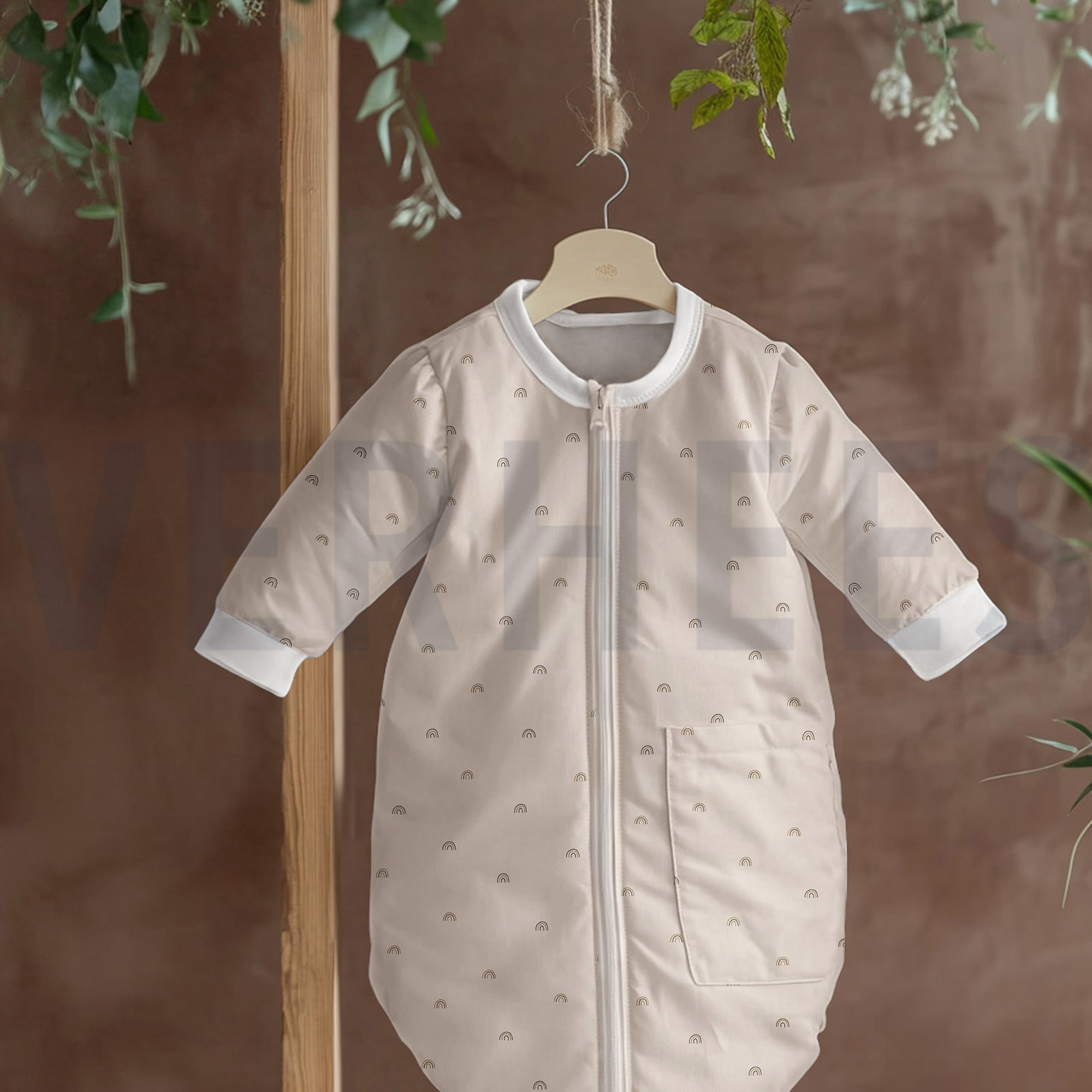 BAUMWOLLE POPELINE GOTS NATURAL REGENBÖGEN NATUR (high resolution) #5