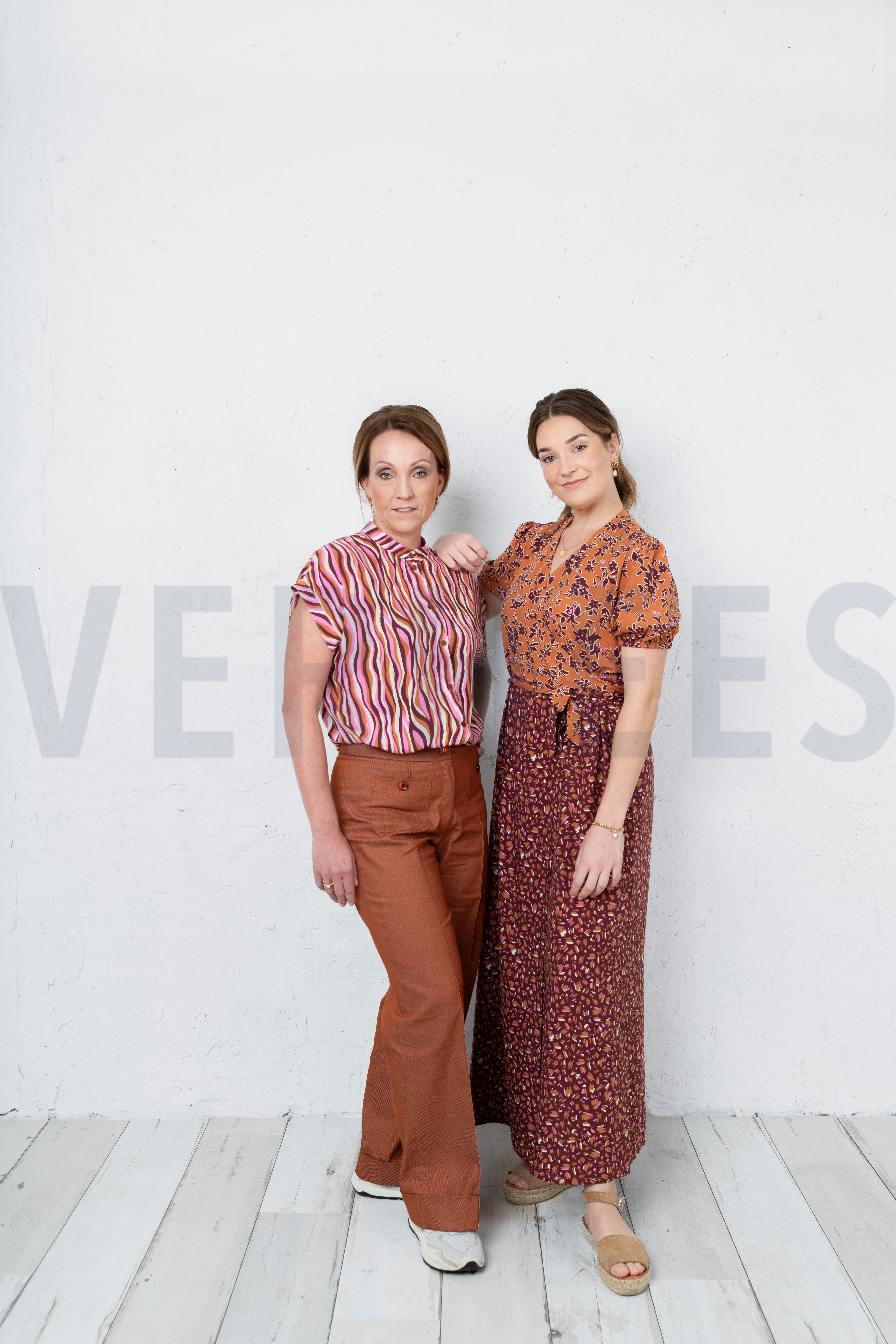 VISCOSE RADIANCE FLEURS ET RAYURES RUST #7
